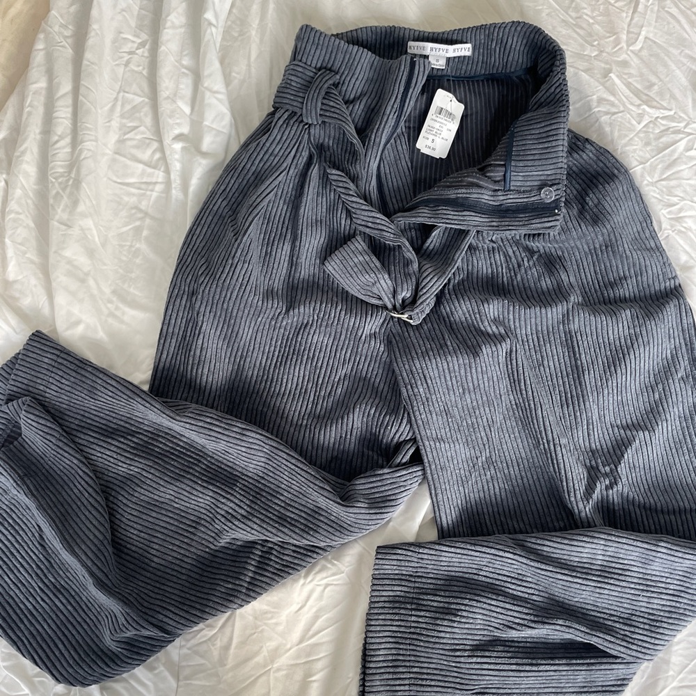 Blue cord pants